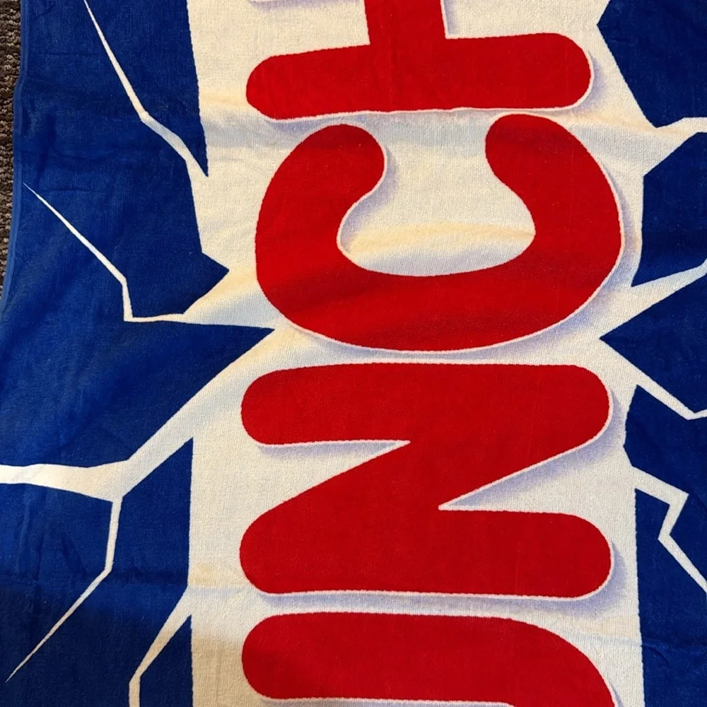 Nestle crunch  Blue and Red beach Towel